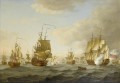 John Cleveley la flotte de l amiral Byng en route depuis Spithead Sea Warfare